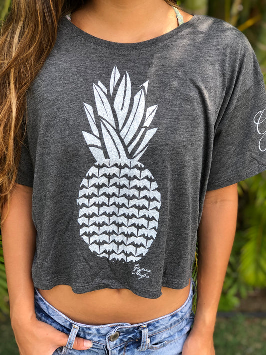 Pineapple Crop Box Tee