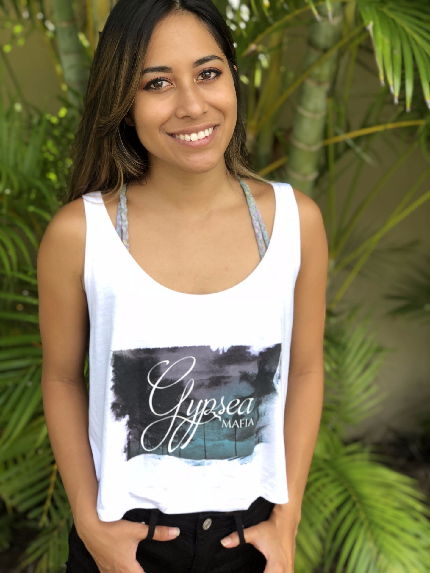 Gypsea Mafia Tropical Crop Tank