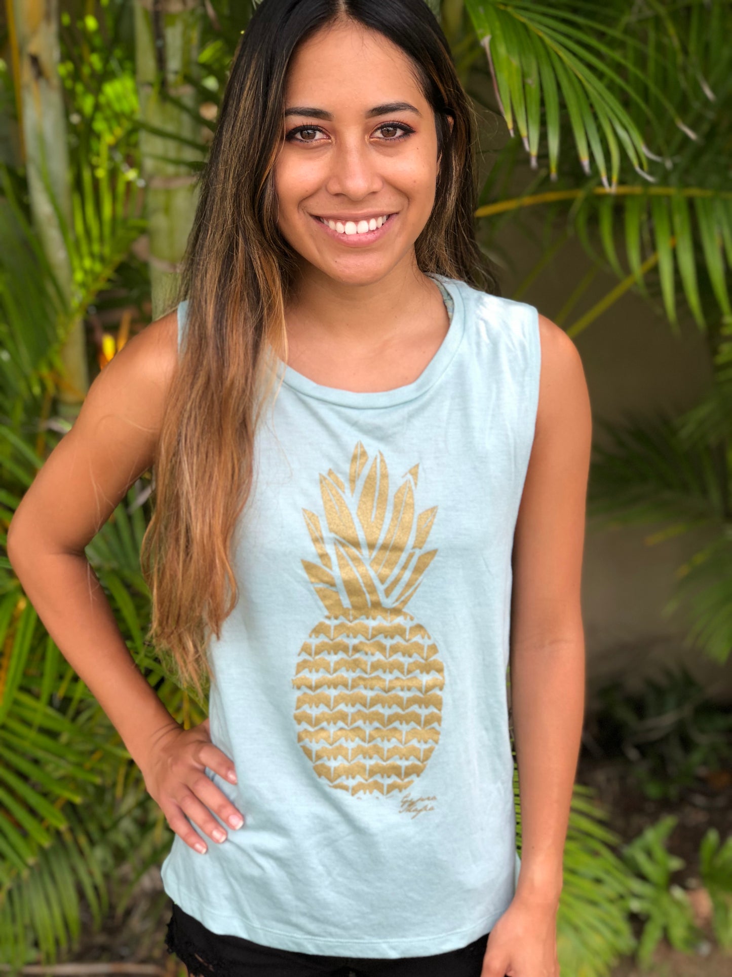 Pineapple Muscle Tank